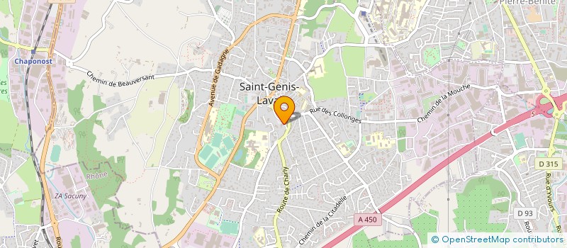 localisation de l'entreprise DIRIMAT à SAINT-GENIS-LAVAL