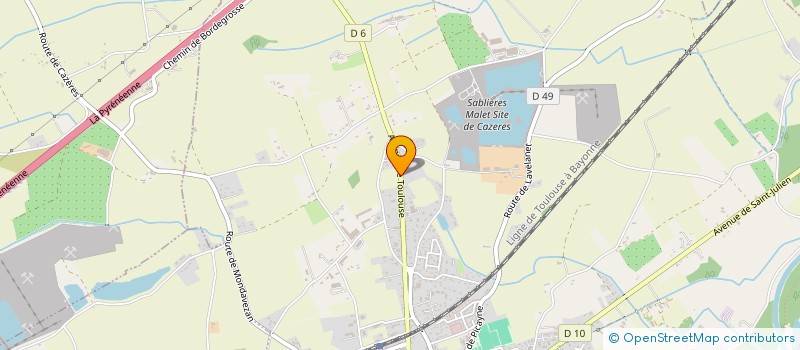 localisation de l'entreprise DIRISA  CAZERES