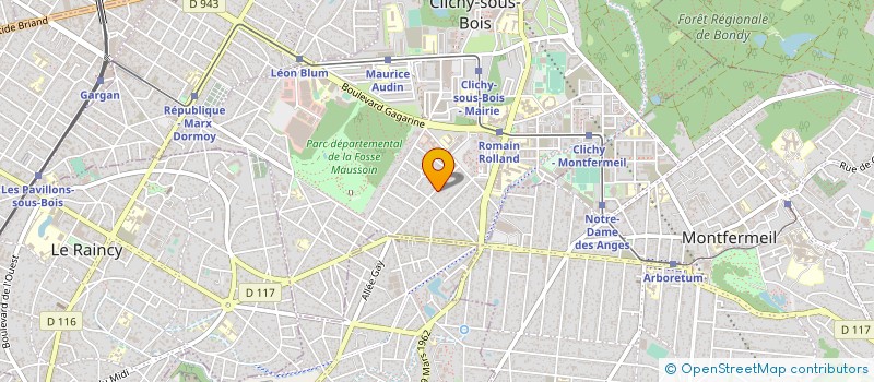 localisation de l'entreprise DIRVANA à CLICHY-SOUS-BOIS