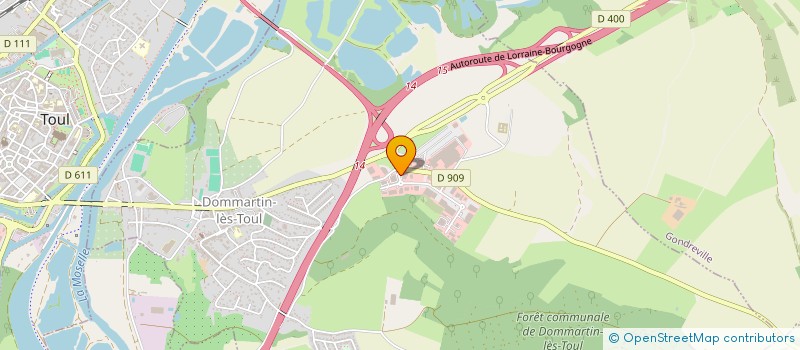 localisation de l'entreprise DIRYNANE  DOMMARTIN-LES-TOUL