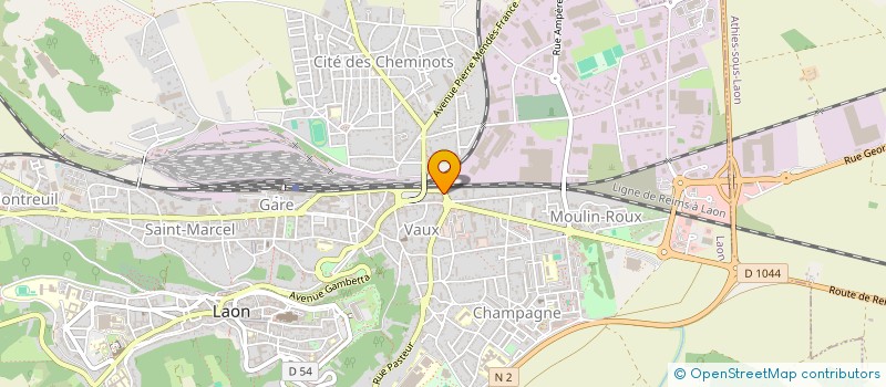 localisation de l'entreprise DIS à LAON