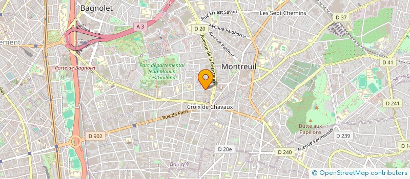 localisation de l'entreprise DIS CHEESE à MONTREUIL