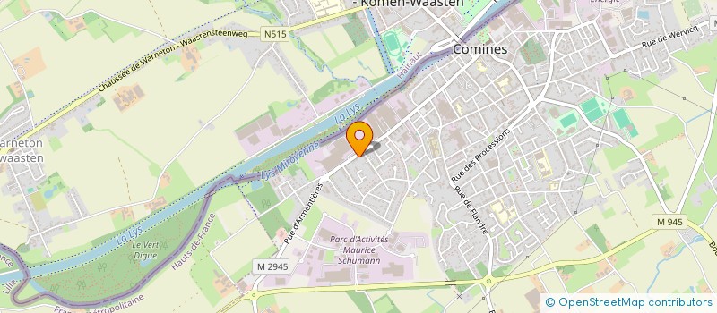 localisation de l'entreprise DIS DIS SARL à COMINES