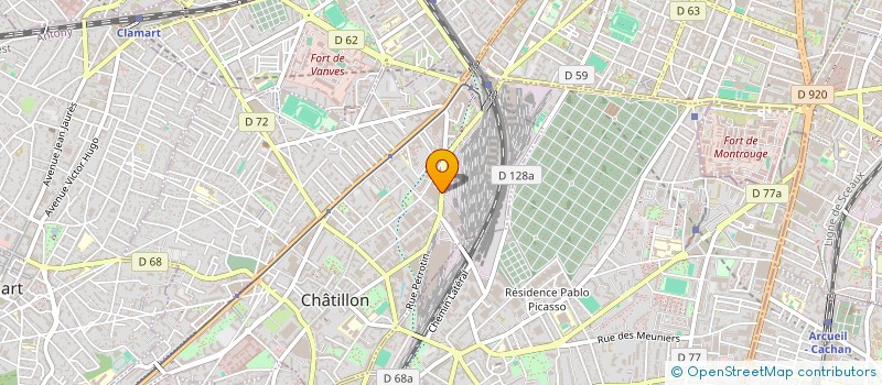 localisation de l'entreprise DIS INFO à CHATILLON