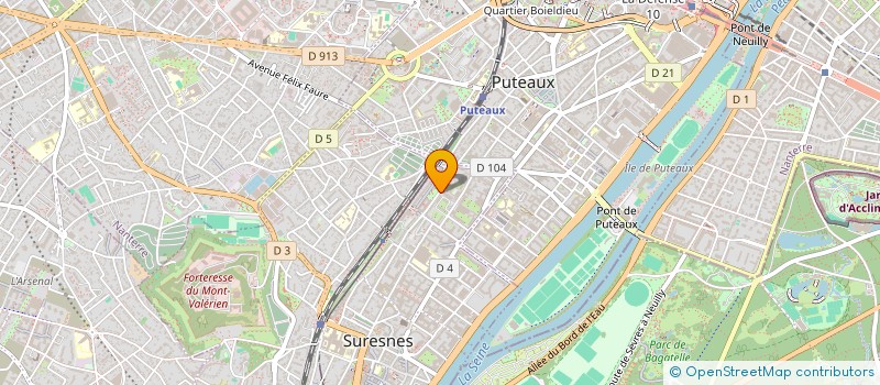 localisation de l'entreprise DIS UNE COULEUR à SURESNES