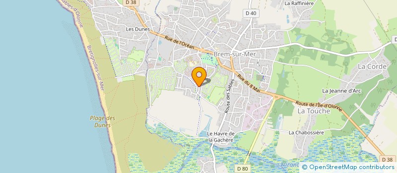 localisation de l'entreprise DIS4U à BREM-SUR-MER