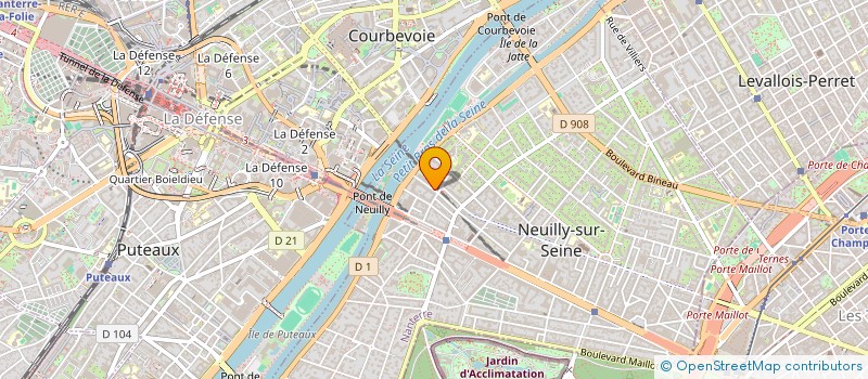 localisation de l'entreprise DISA GRAPH à NEUILLY-SUR-SEINE