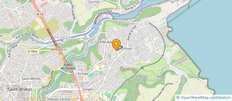 localisation de l'entreprise DISBRIEG à SAINT-BRIEUC