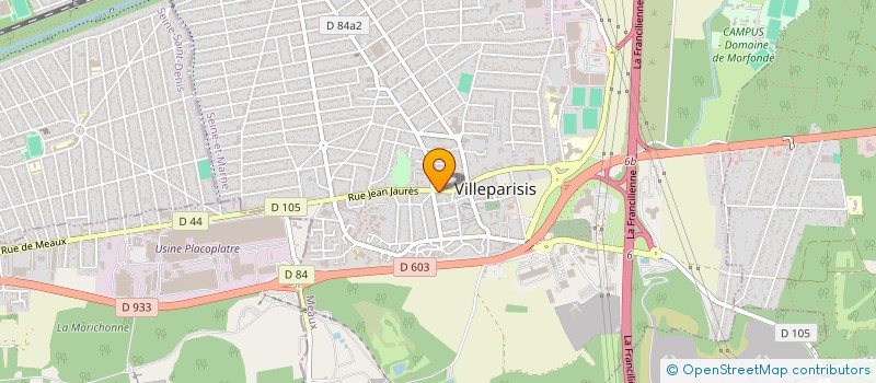 localisation de l'entreprise DISC DIFFUSION IMAGE SPATIALE COMMUNICAT  VILLEPARISIS