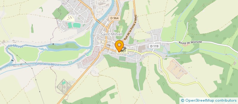 localisation de l'entreprise DISCAB à SAINT-MIHIEL