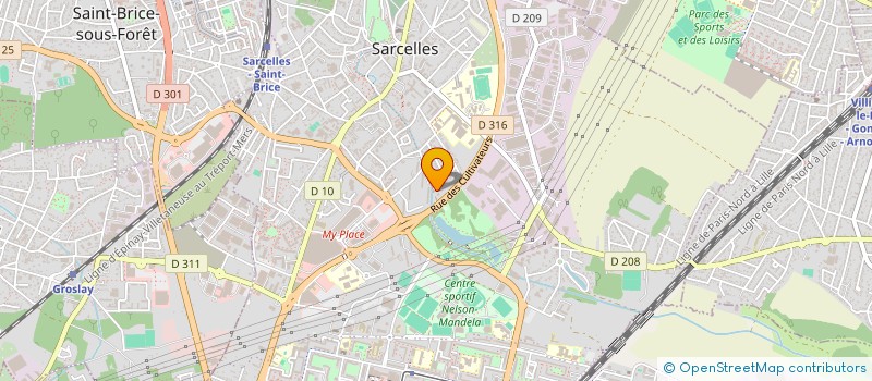 localisation de l'entreprise DISCAB FRANCE  SARCELLES