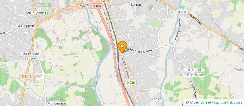 localisation de l'entreprise DISCAL à SAINT-HILAIRE-DE-BRETHMAS