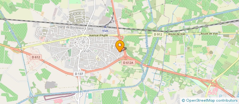 localisation de l'entreprise DISCO FETES  VIAS