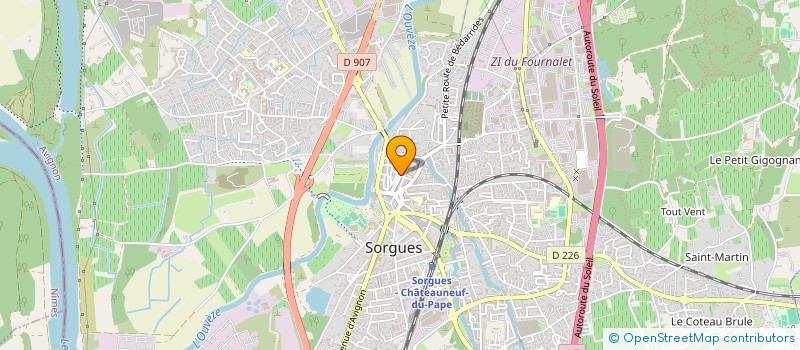 localisation de l'entreprise DISCO SORGUES à SORGUES