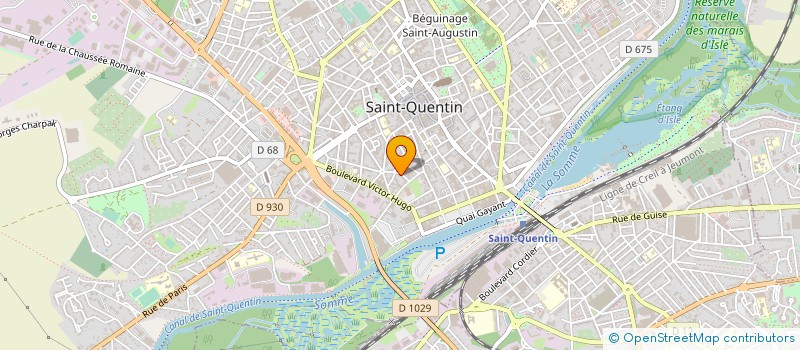 localisation de l'entreprise DISCOB à SAINT-QUENTIN