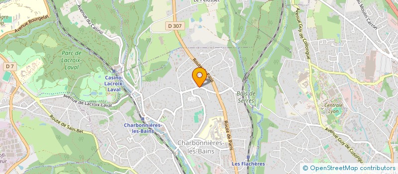 localisation de l'entreprise DISCODAYZ  CHARBONNIERES-LES-BAINS