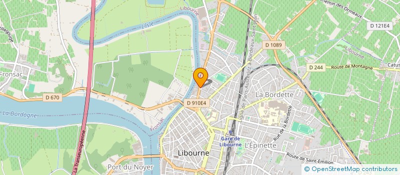 localisation de l'entreprise DISCOPRO SARL à LIBOURNE
