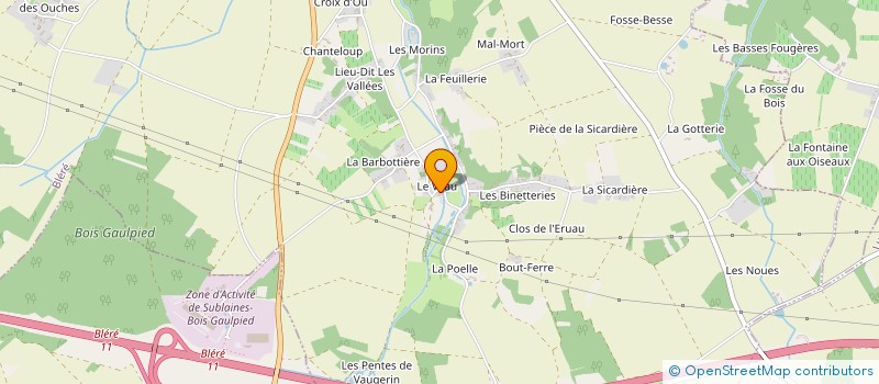localisation de l'entreprise DISCOTHEQUE LE PRESSOIR à CIVRAY-DE-TOURAINE