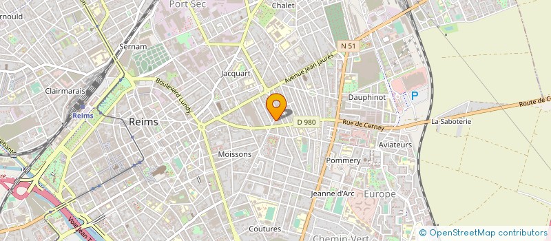 localisation de l'entreprise DISCOUNT AUTO CENTER à REIMS
