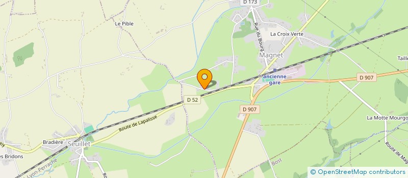 localisation de l'entreprise DISCOUNT AUTOMOBILES DE L'ALLIER  MAGNET