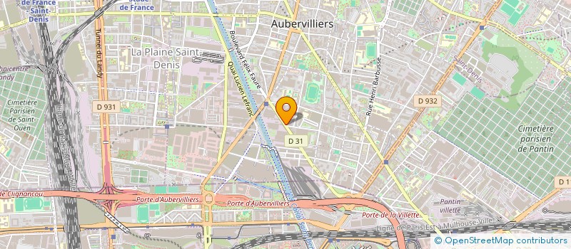 localisation de l'entreprise DISCOUNT BATIPOINT à AUBERVILLIERS