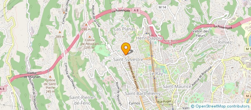 localisation de l'entreprise DISCOUNT CARS à NICE