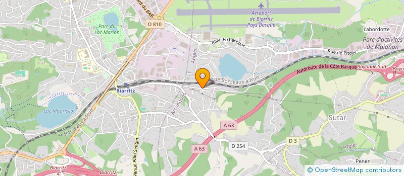 localisation de l'entreprise DISCOUNT INTERNATIONAL CHAUSSURES à ARCANGUES