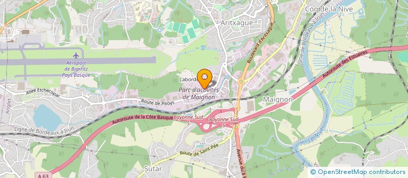 localisation de l'entreprise DISCOUNT MENUISERIE à ANGLET