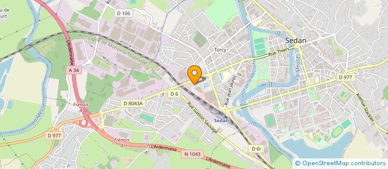 localisation de l'entreprise DISCOUNT MEUBLES EUROPEEN  SEDAN