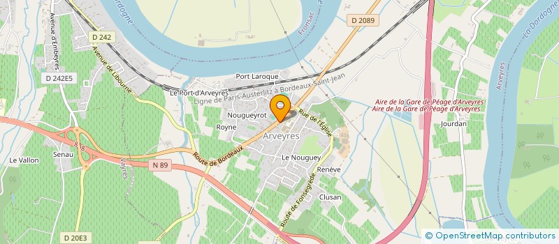 localisation de l'entreprise DISCOUNT PNEUS MECANIQUE  ARVEYRES