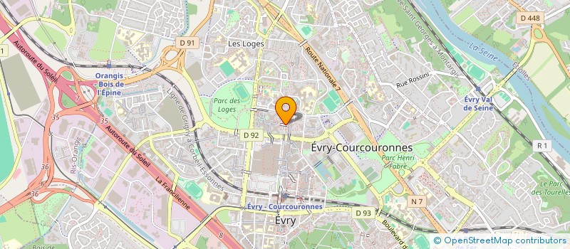 localisation de l'entreprise DISCOUNT'SERVICE  EVRY-COURCOURONNES