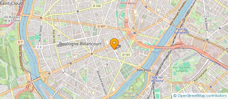 localisation de l'entreprise DISCOVER INFORMATIQUE  BOULOGNE-BILLANCOURT