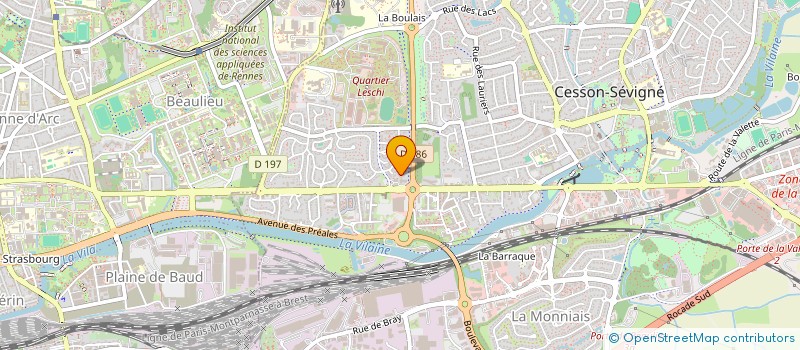 localisation de l'entreprise DISCOVER PROJECT  CESSON-SEVIGNE