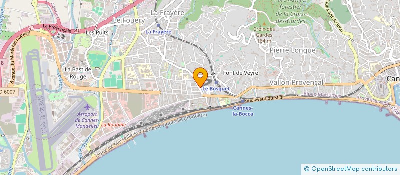 localisation de l'entreprise DISCRETION GESTION  CANNES