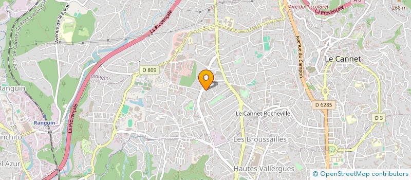 localisation de l'entreprise DISFL CANNET OLIVET à LE CANNET