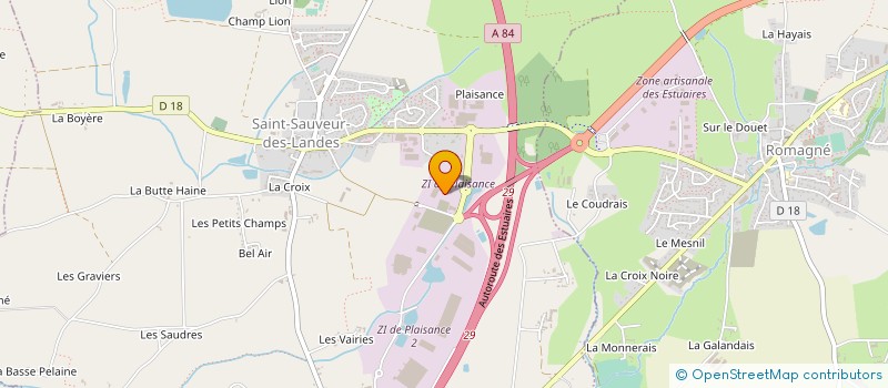 localisation de l'entreprise DISGROUP  SAINT-SAUVEUR-DES-LANDES