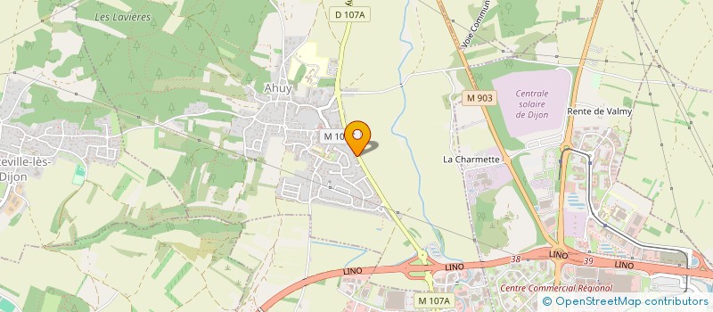 localisation de l'entreprise DISHUY à AHUY