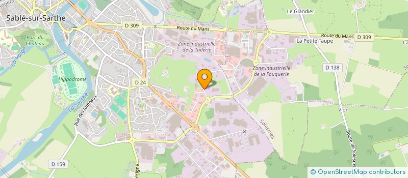 localisation de l'entreprise DISKY  SABLE-SUR-SARTHE