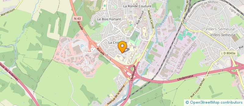 localisation de l'entreprise DISLAIRE DECO SERVICES  CHARLEVILLE MEZIERES