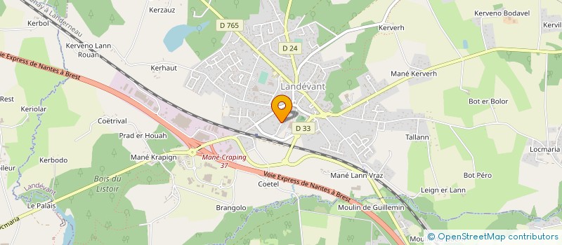 localisation de l'entreprise DISLAND à LANDEVANT