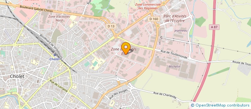localisation de l'entreprise DISLOIRE à CHOLET