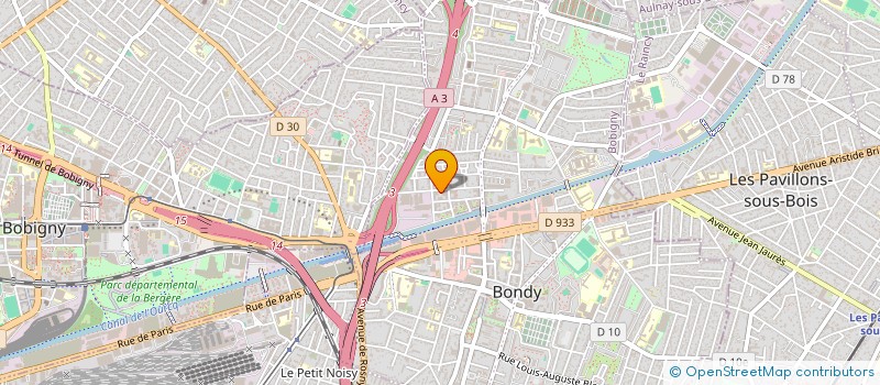 localisation de l'entreprise DISMA  BONDY