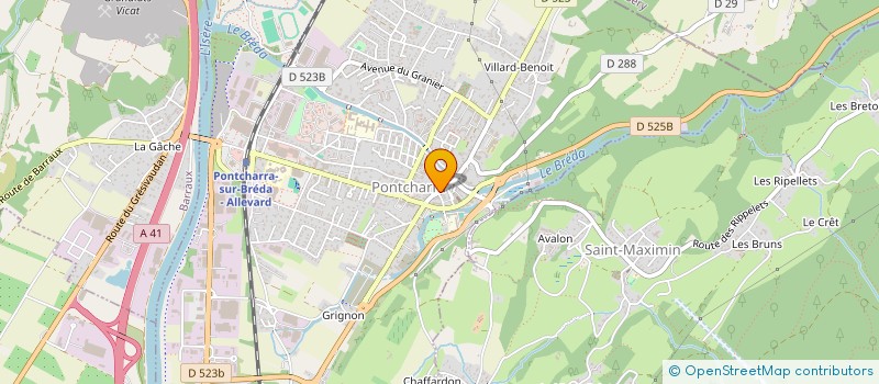 localisation de l'entreprise DISP D HYGIENE SOCIALE à PONTCHARRA