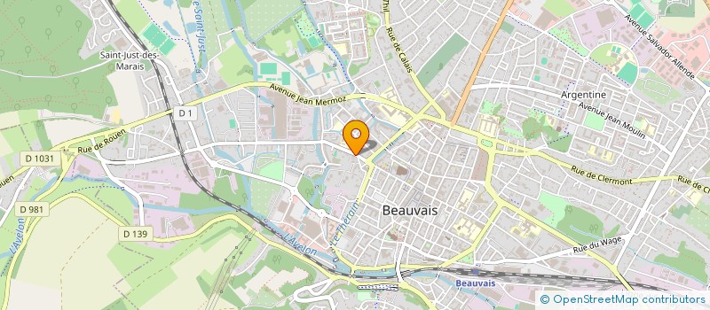 localisation de l'entreprise DISP INNOV REUSSIR ECOLE FAVORISER ACCES  BEAUVAIS