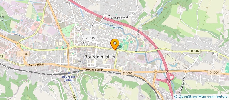 localisation de l'entreprise DISP OMEGA MED à BOURGOIN-JALLIEU