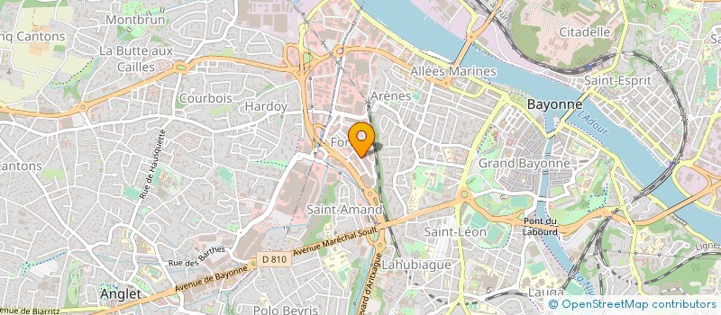 localisation de l'entreprise DISPAC à BAYONNE