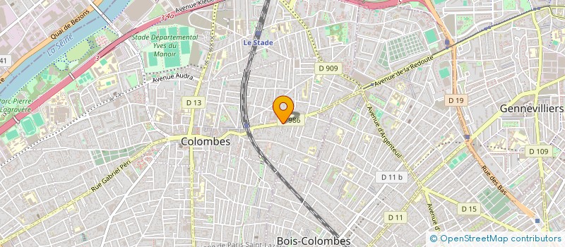 localisation de l'entreprise DISPAL à COLOMBES