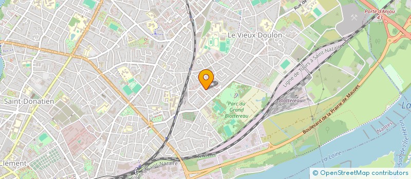 localisation de l'entreprise DISPENSAIRE DU MIEUX-ETRE - NANTES EST à NANTES