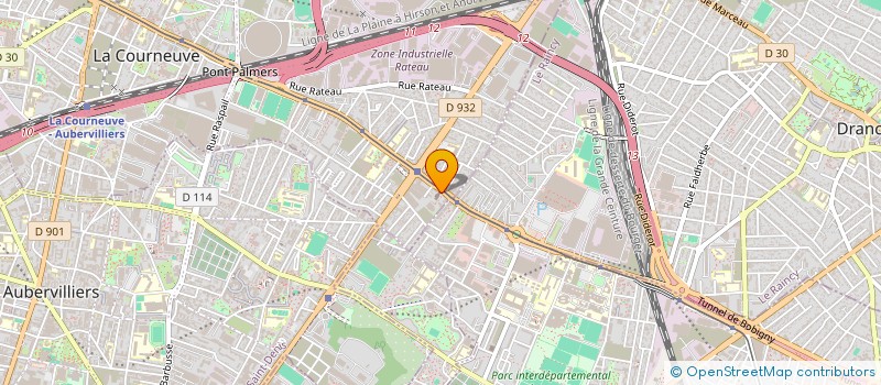 localisation de l'entreprise DISPENSAIRE SAINT YVES à LA COURNEUVE