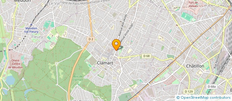 localisation de l'entreprise DISPENSE SANTE à CLAMART